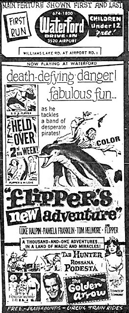 Waterford Drive-In Theatre - Waterford Ad - Oakland Press